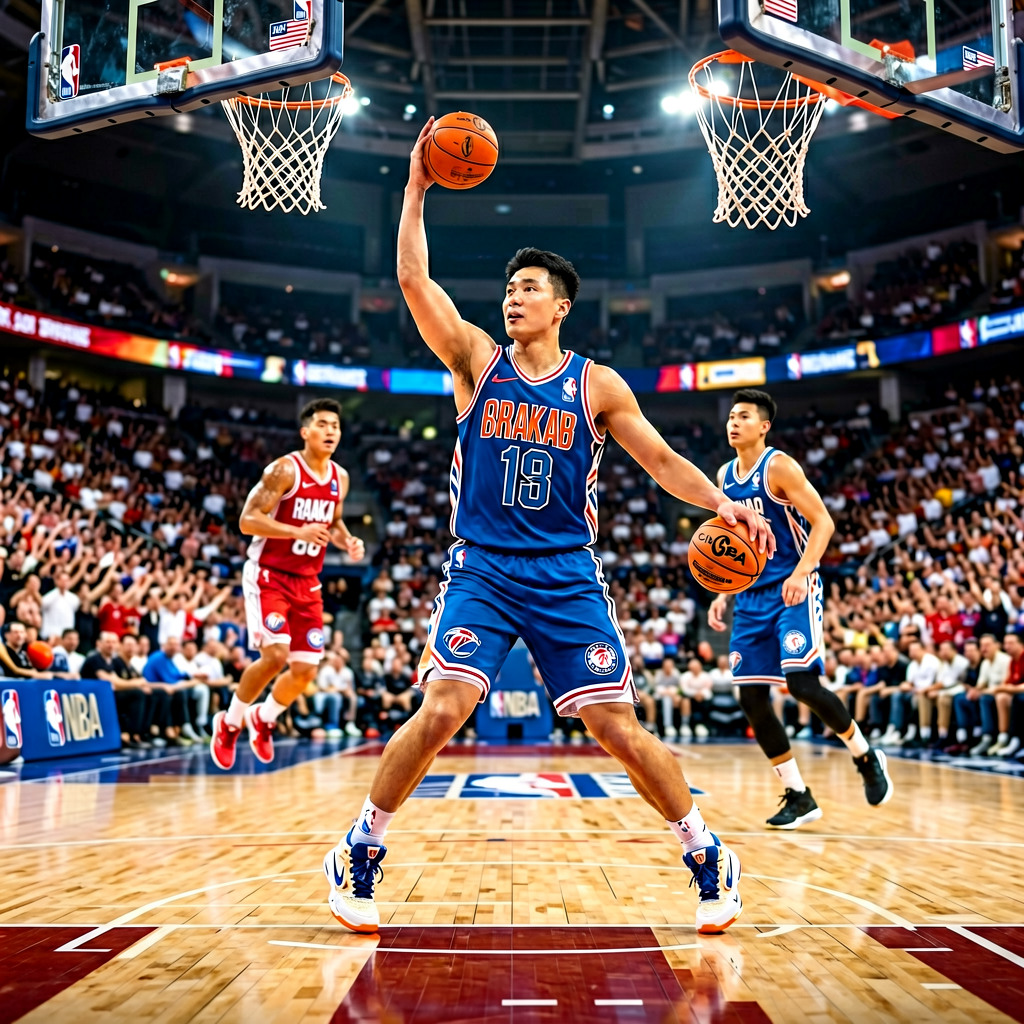 NBA篮球赛事分类页面入口，展示篮球竞技场景